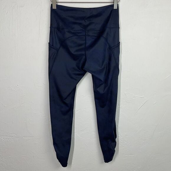 Zyia Active Distressed Blue Ankle Cinch Hi Rise 7/8 24 in Leggings 4 - Picture 5 of 5